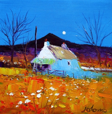Autumn Moonlight Ben More Mull 12x12
SOLD